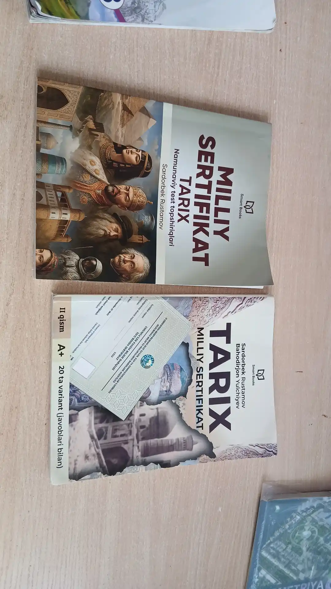 Tarix va ona tili-adabiyot — milliy sertifikat testlari, alohida variantlar