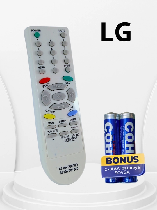 LG televizor pulti 6710V00090D 6710V00124D LED LCD TV uchun masofadan boshqaruv