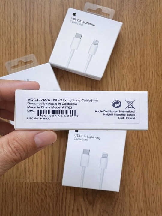 IPhone uchun Type-C to Lightning kabel 1 m, iPhone X/ 11/ 12/ 13/ 14 uchun, tez zaryadlash