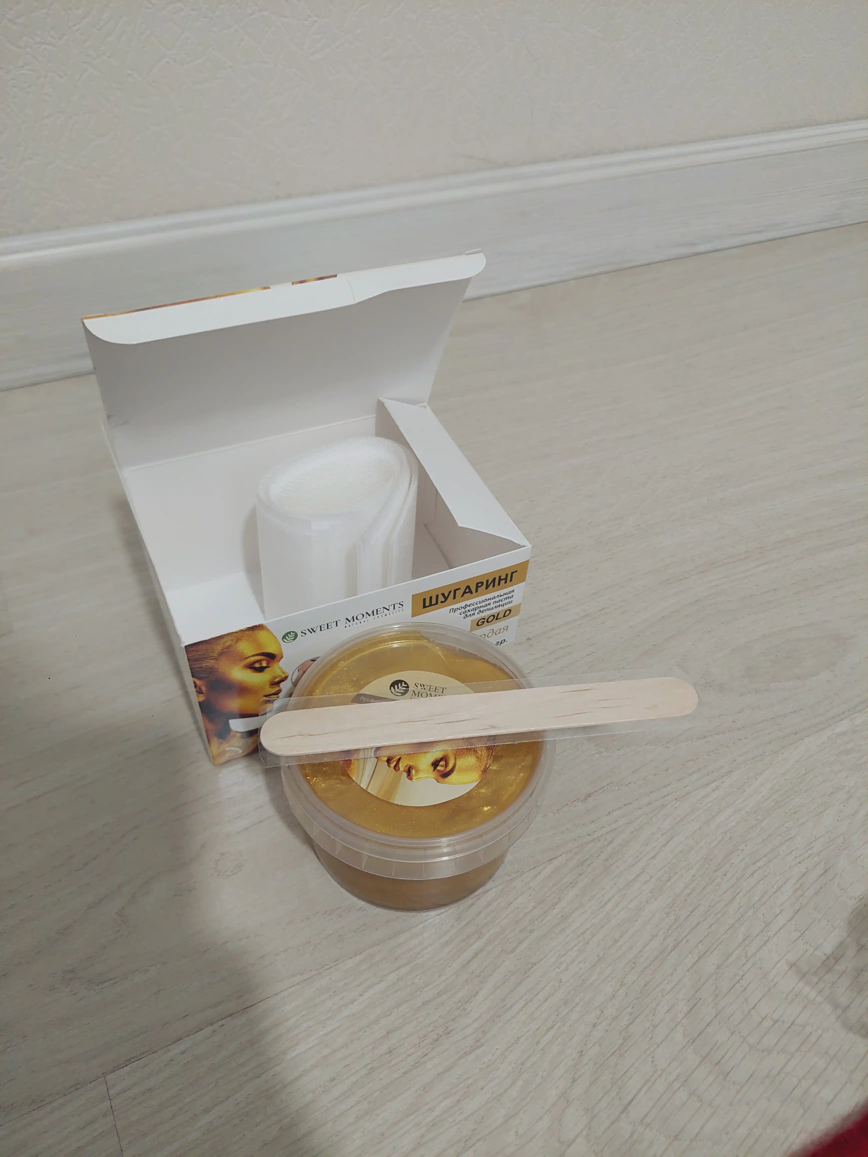 Сахарная паста GOLD для депиляции, шугаринга Sweet Moments, твердая, 150 г, 300 г, 1 кг