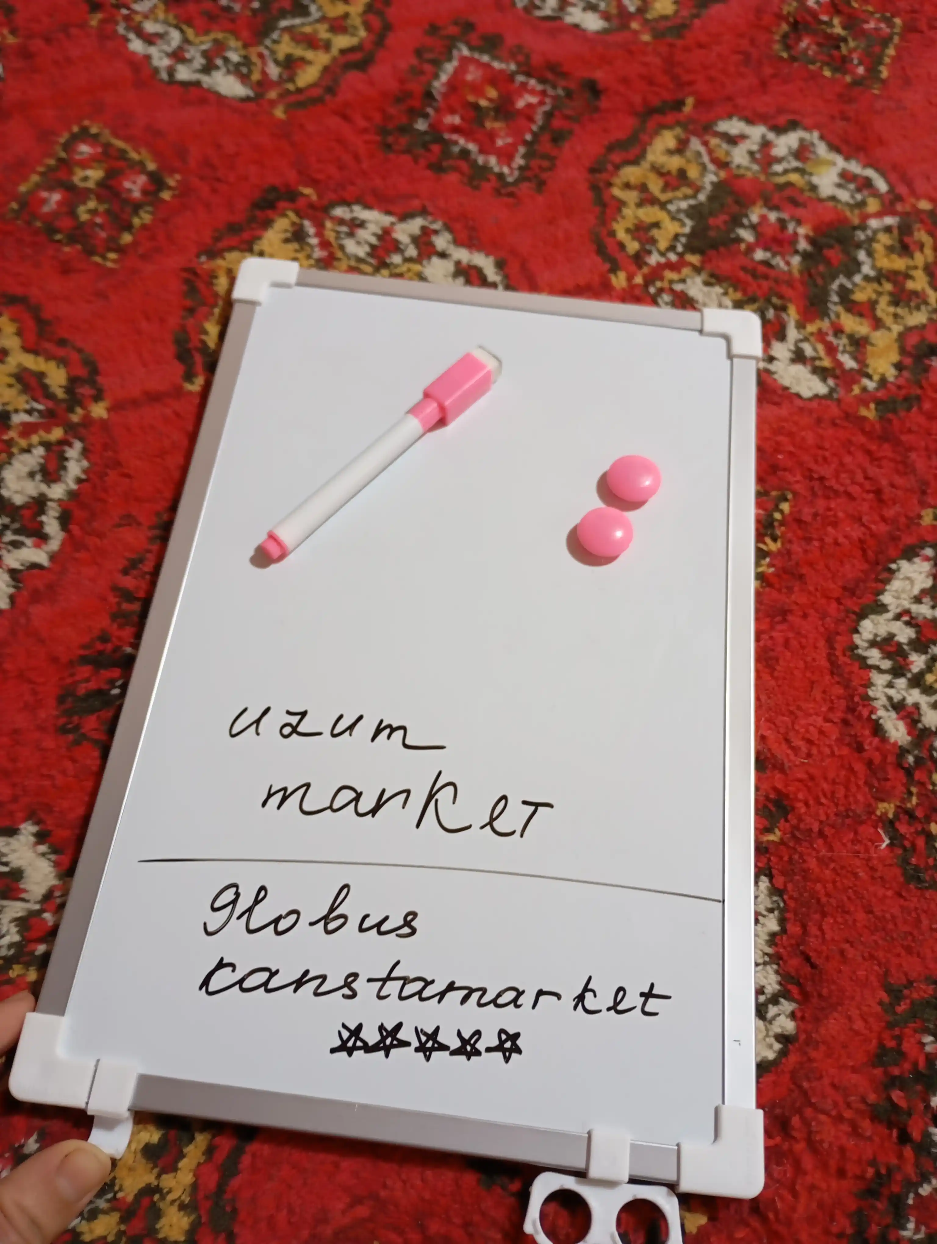 Magnitli doska, ikki tomonlama. +(sovg'a) marker, 2 ta magnit