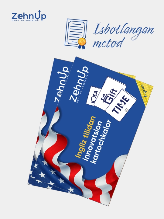 ZehnUP: Ingliz tili so‘zlarini yodlash uchun innovatsion flashcards, 1-qism