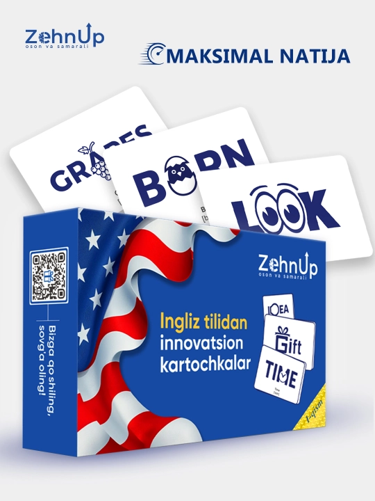 ZehnUP: Ingliz tili so‘zlarini yodlash uchun innovatsion flashcards, 1-qism