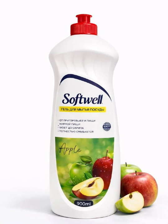 Idish yuvish uchun gel Softwell 900 ml — yog‘larni oson ketkazadi - 