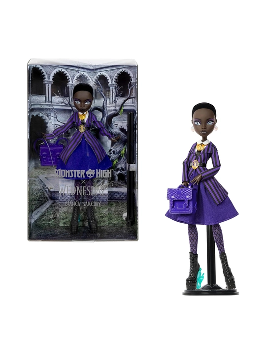 Monster High x Wednesday Bianca Barclay, Nevermore форма, амулет сирены, рюкзак, подставка - 