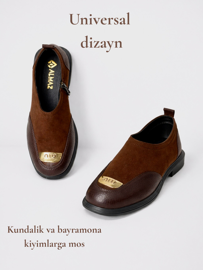 Ayollar zamokli tuflilari, zamonaviy tufli, lofer ko'rinishidagi oyoq kiyim, 37-40 o'lcham