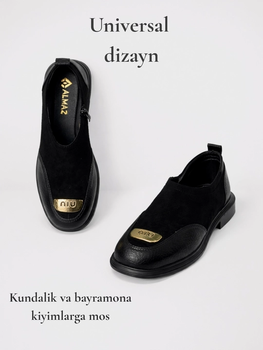 Ayollar zamokli tuflilari, zamonaviy tufli, lofer ko'rinishidagi oyoq kiyim, 37-40 o'lcham