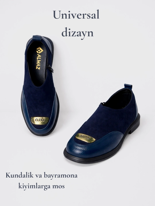 Ayollar zamokli tuflilari, zamonaviy tufli, lofer ko'rinishidagi oyoq kiyim, 37-40 o'lcham