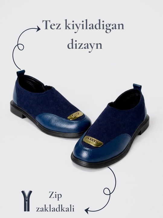 Ayollar zamokli tuflilari, zamonaviy tufli, lofer ko'rinishidagi oyoq kiyim, 37-40 o'lcham