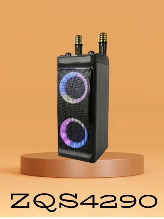 ZQS Katta Bluetooth simsiz karnay, karaoke, RGB yoritish, mikrofon va pult bilan - 