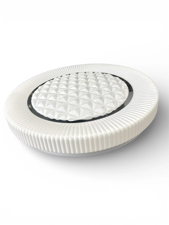 LED shipli lyustra 40/50 sm, 3 rejim, 70–96 Vt, 25–30 m² gacha zamonaviy dizayn