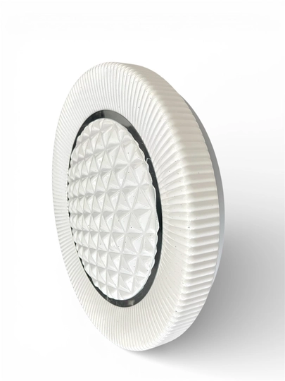 LED shipli lyustra 40/50 sm, 3 rejim, 70–96 Vt, 25–30 m² gacha zamonaviy dizayn
