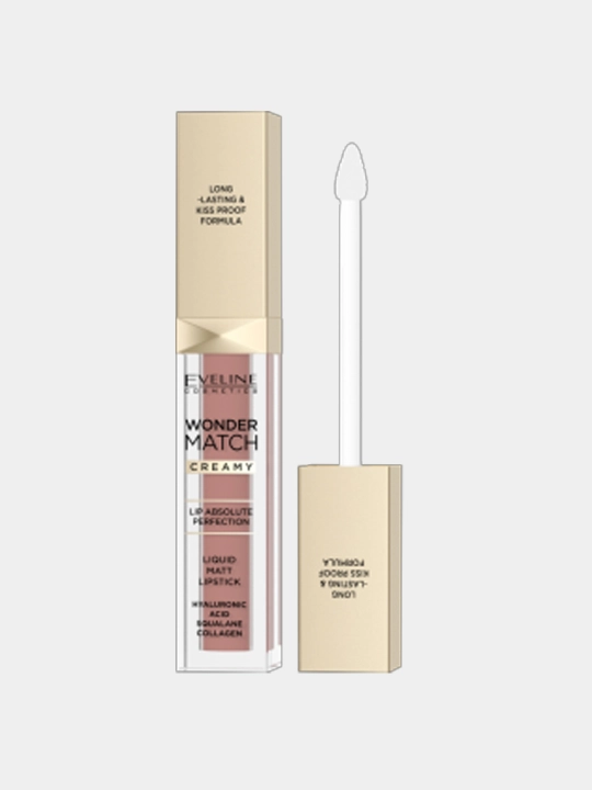 Eveline Wonder Match №04 Caramel suyuq mat lab bo‘yog‘i 6,8 ml