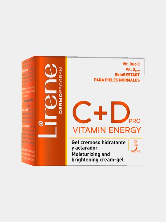 КРЕМ-ГЕЛЬ ДЛЯ ЛИЦА LIRENE C+D PRO VITAMIN ENERGY ОСВЕТЛЯЮЩИЙ УВЛЯЖНЯЮЩИЙ 50 МЛ - 