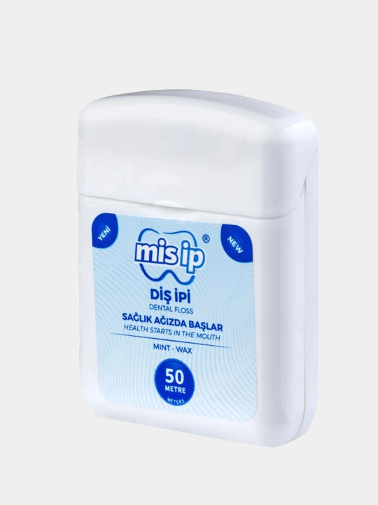 Tish ipi, tish tozalagich, ingichka, yalpiz hidli, 50 m