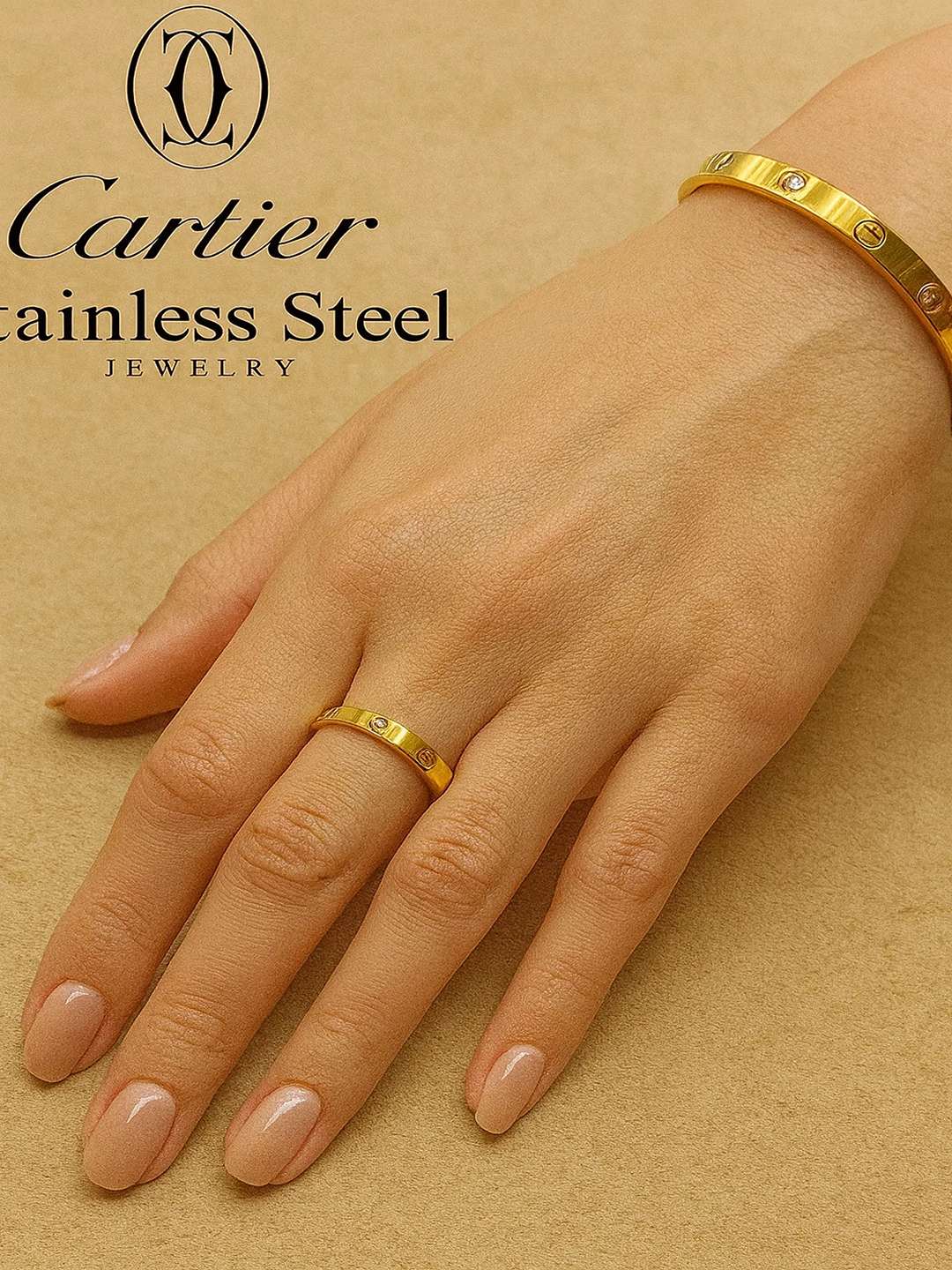 Браслет и кольцо в комплекте, Cartier
