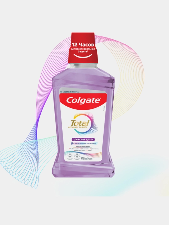 Og‘iz chayish vositasi Colgate Total Faol himoya Milk salomatligi 250 ml - 