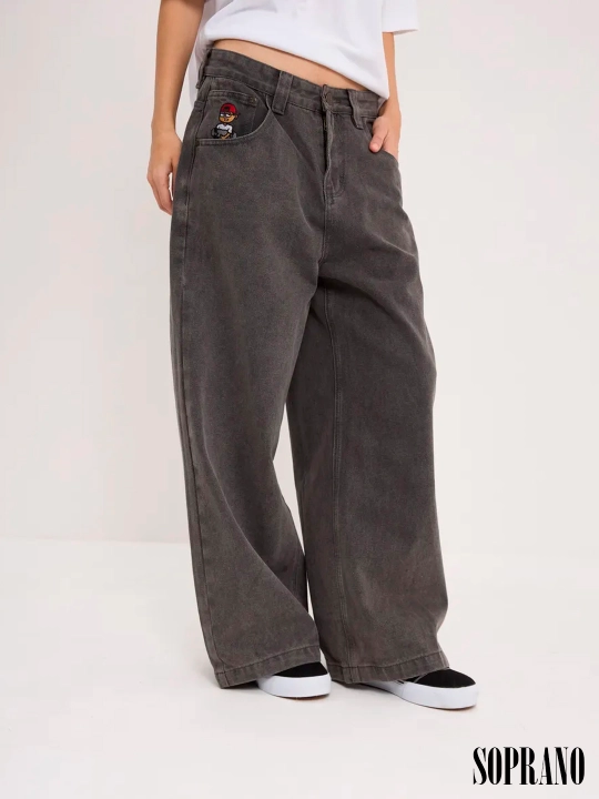 Chill Boy keng baggy jinsilar, erkaklar, ayollar va o‘smirlar uchun, o‘lchamlar XXXS–XL