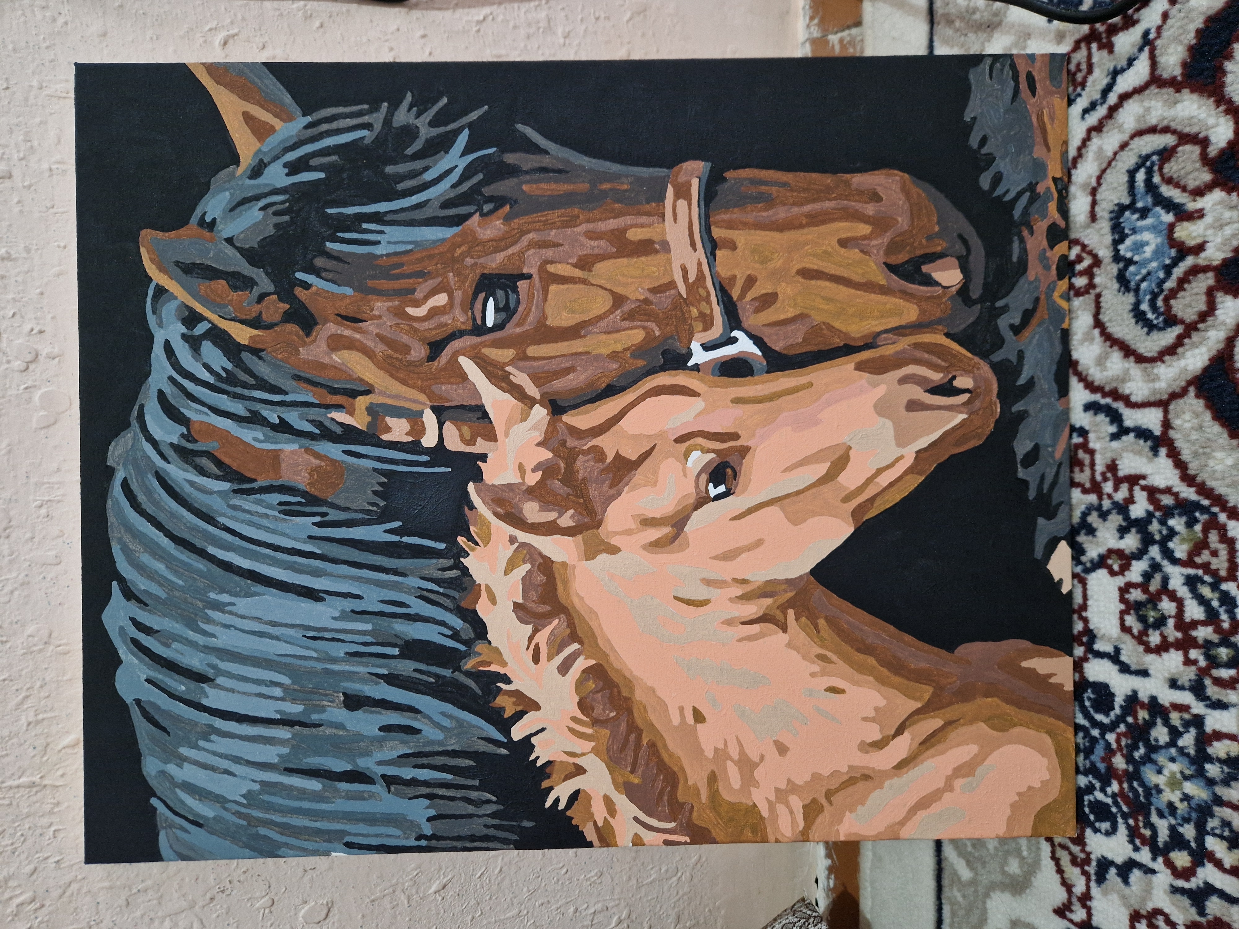 Raqamlar bo'yicha rasm chizish ARTERY "Otlar", holstda chizmachilik, 40 * 50 sm