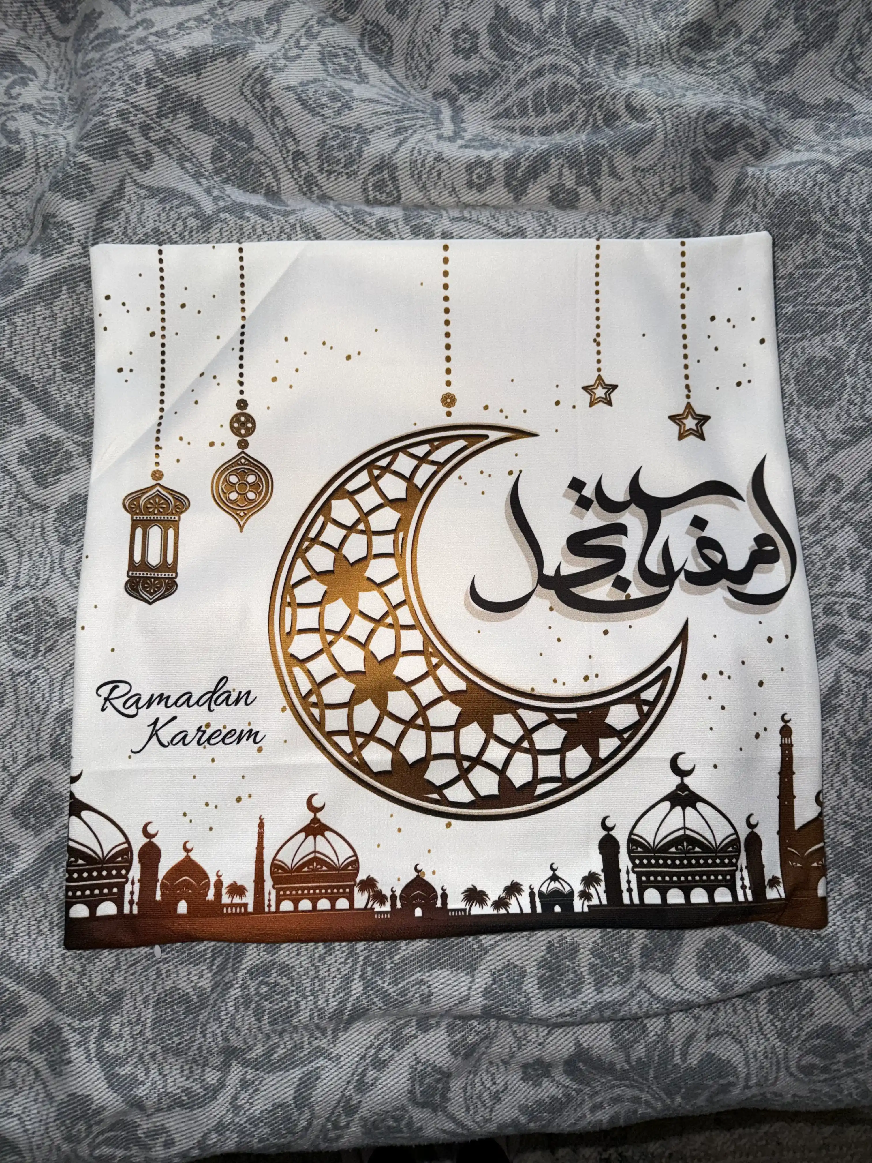 Ramazon yostiq jildi, Muborak hayiti bezagi, Ramazon muborak, 45x45 sm