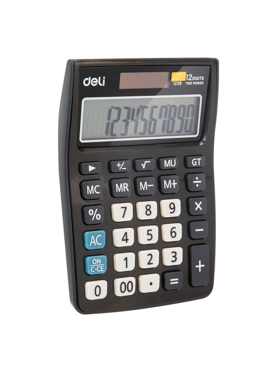 Калькулятор 12раз, Deli 1238