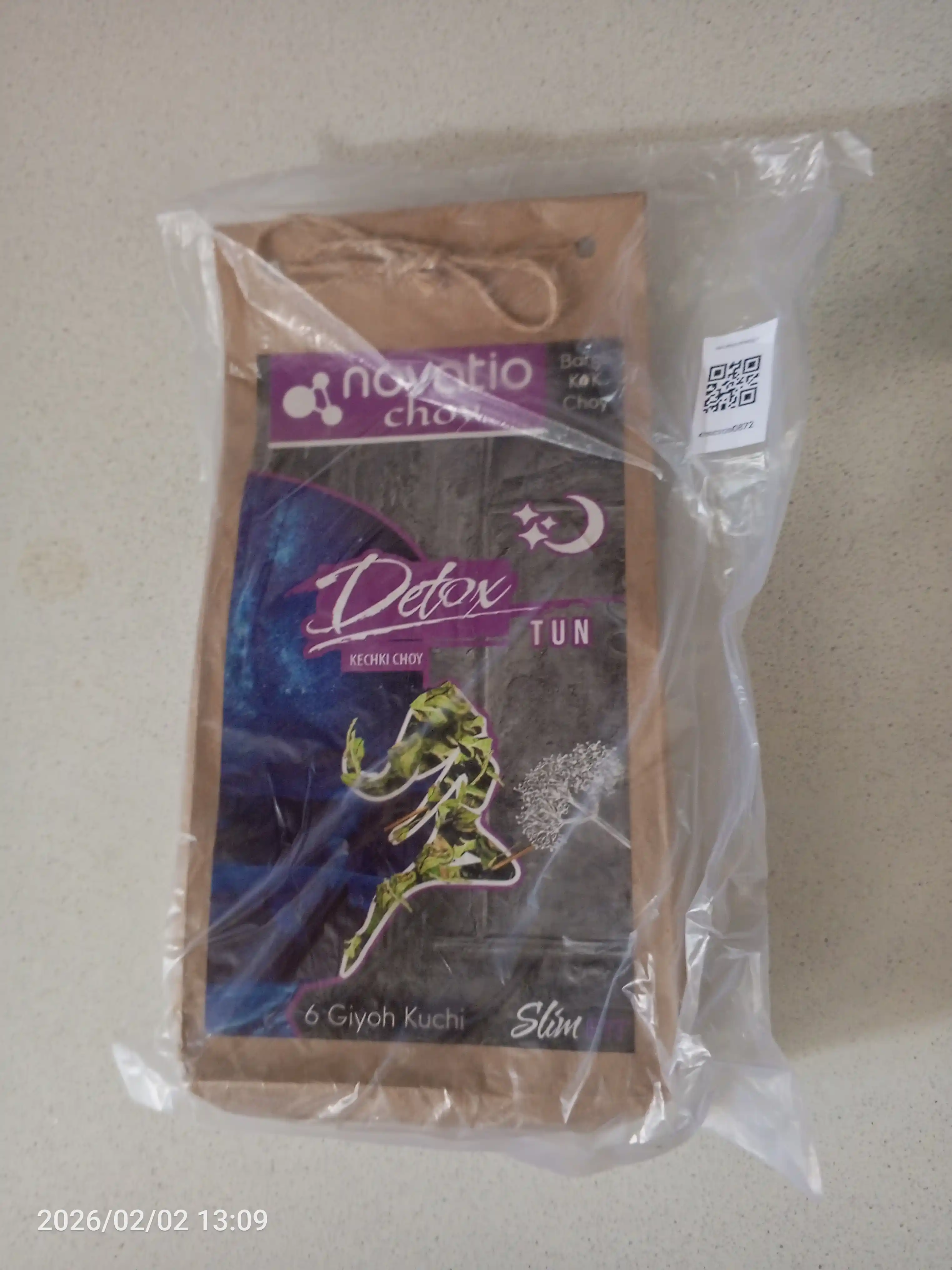 Detoks Choy Tun, vazn yo'qotish uchun, yumshatuvchi, Novatio, 100 g