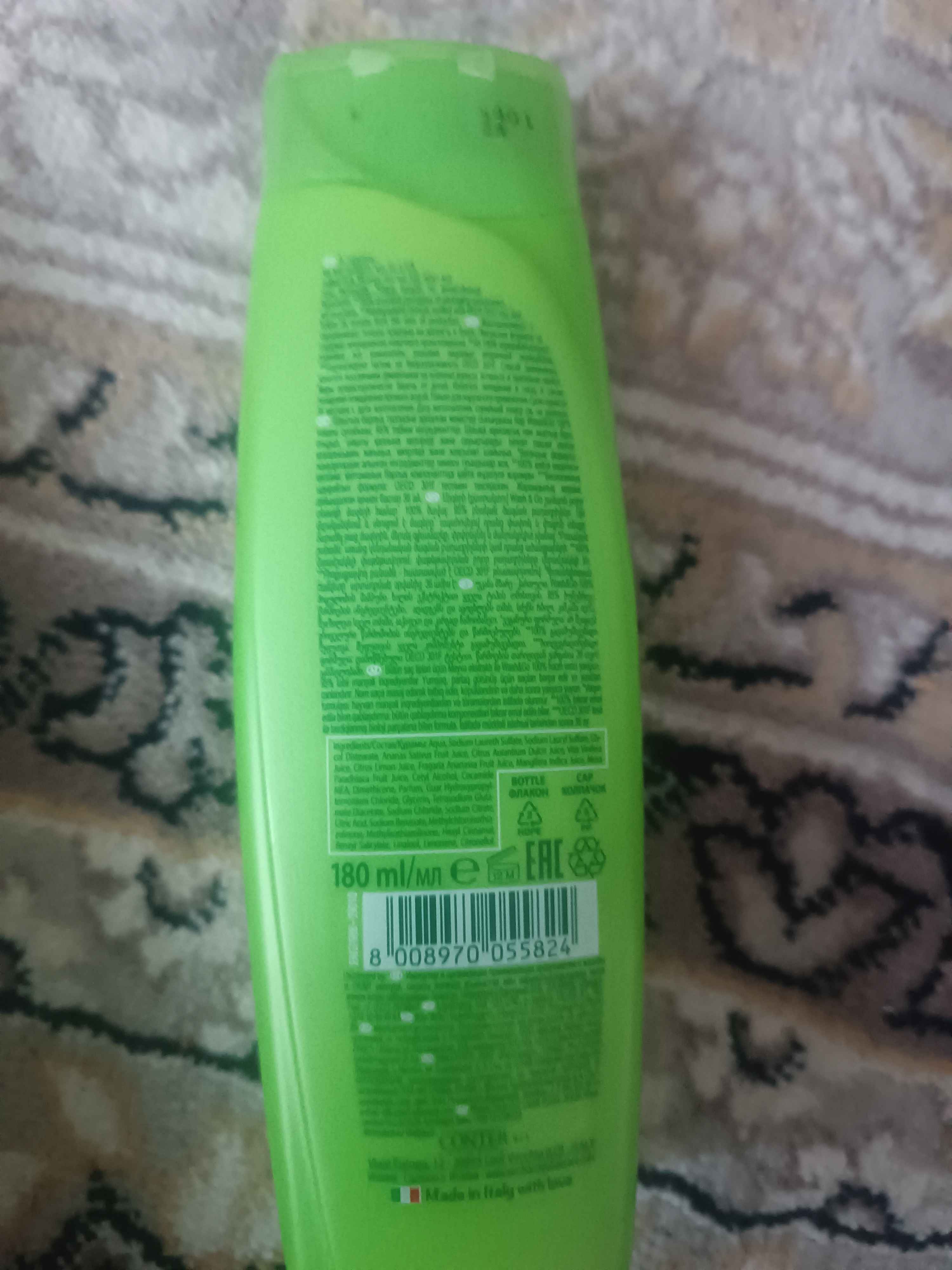 Шампунь для волос Wash & Go Восстановление и Оздоровление, 180 мл