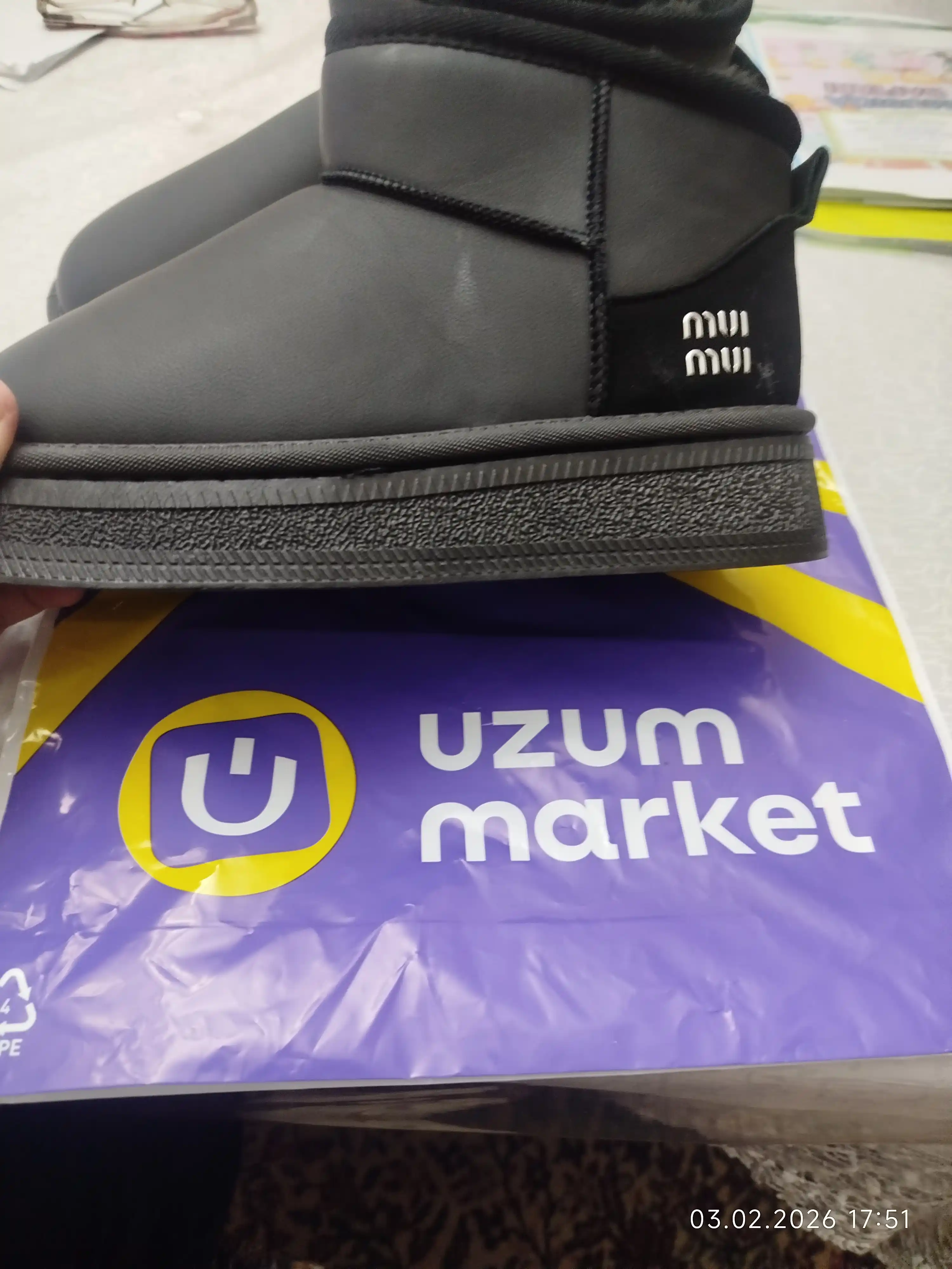 Ayollar qishgi uggi etik – issiq ichlik, sirpanmas taglik, 1ta katta razmer oling