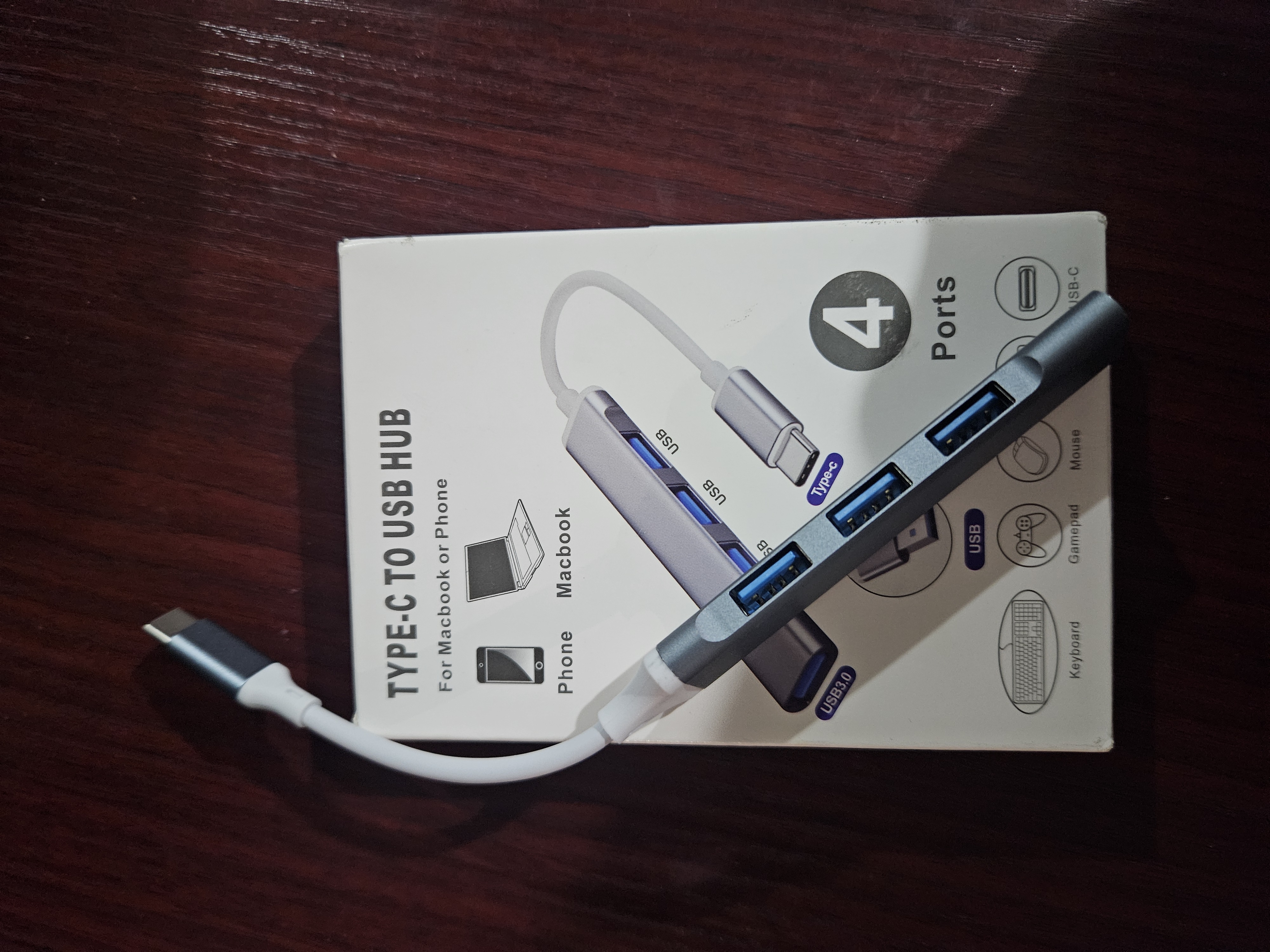 USB HUB 3.0 Type  A+C с 4 портами, USB - адаптер концентратор, переходник