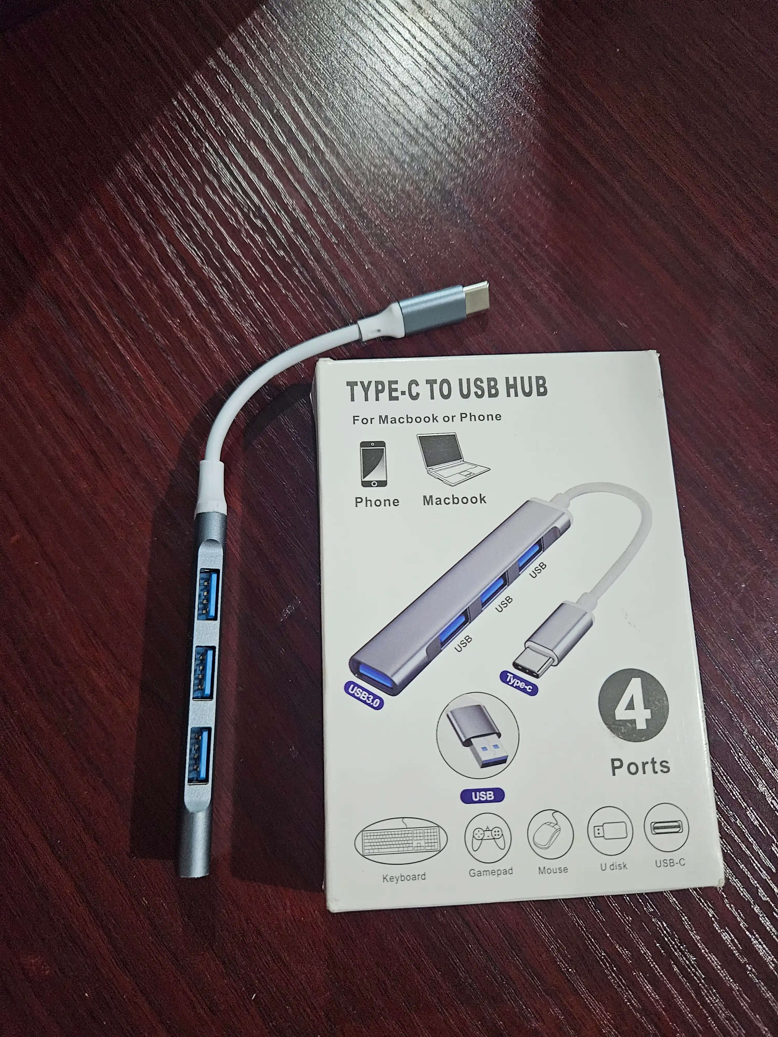 USB HUB 3.0 Type  A+C с 4 портами, USB - адаптер концентратор, переходник