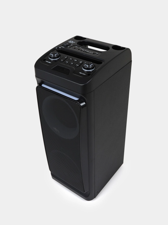 ZQS 4290 – mikrofonli portativ Bluetooth kolonka, yorqin LED chiroqlar bilan