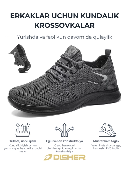 Erkaklar krossovkalari DISHER FlexRoute
