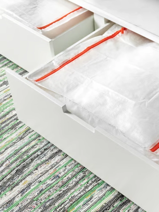 IKEA сумка органайзер для хранения вещей PARKLA, прозрачная, 55 * 49 * 19 см