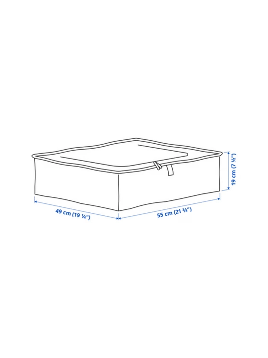 IKEA сумка органайзер для хранения вещей PARKLA, прозрачная, 55 * 49 * 19 см