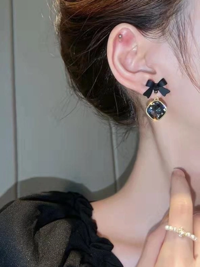 Женские серьги, серьги, украшения, аксессуары, серьги — OLTINOY-925-УГОЛЬН