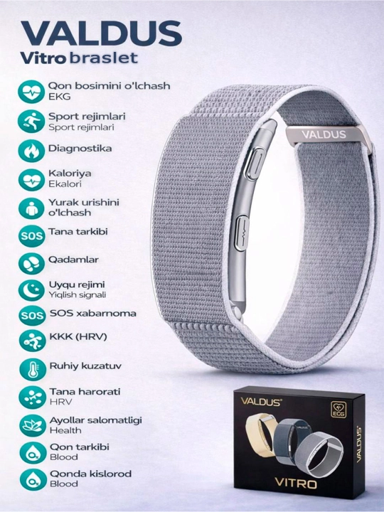 Whoop Vitro aqlli fitnes bilaguzuk, salomatlikni monitoring qiluvchi Whoop analogi - 