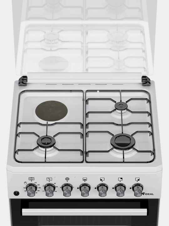 Gaz plita Ideal L350 3+1, 65 litr pech, 60×60 cm — 4 konforka, oq