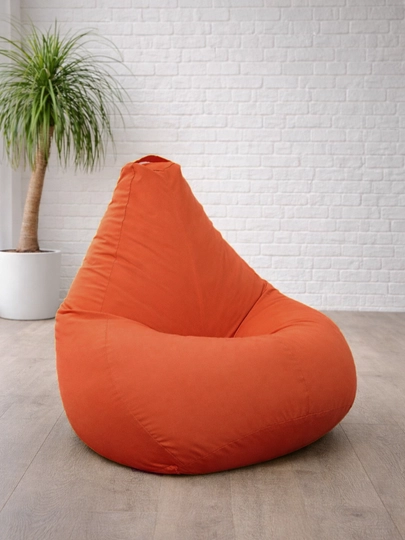 Кресло мешок "XXL" Beanbag - бинбег из габардина — PUFFIKI-2XLГАБАРДИН-ОРАНЖ
