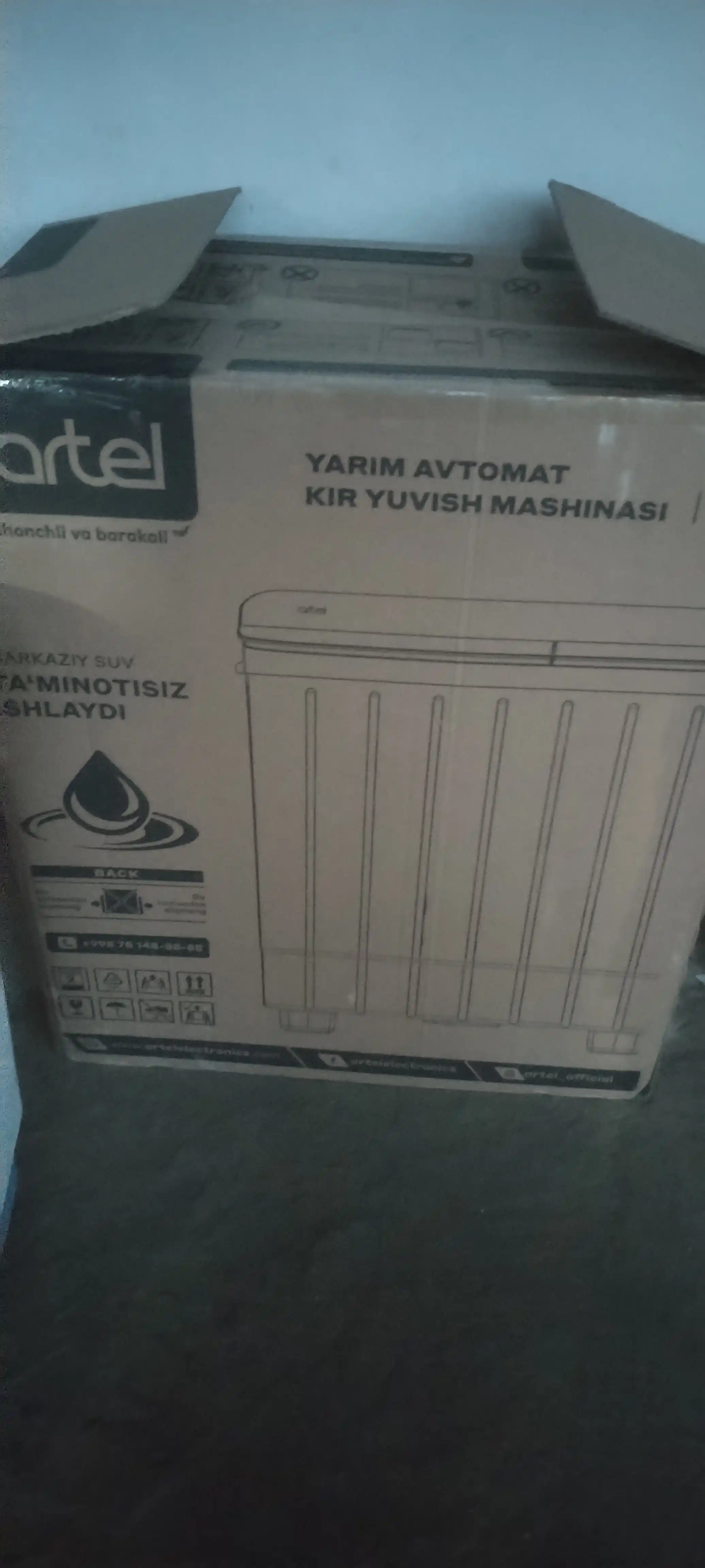 Yarim avtomat kir yuvish mashinasi Artel TG80FMP 8 kg "Nerjaveyka"
