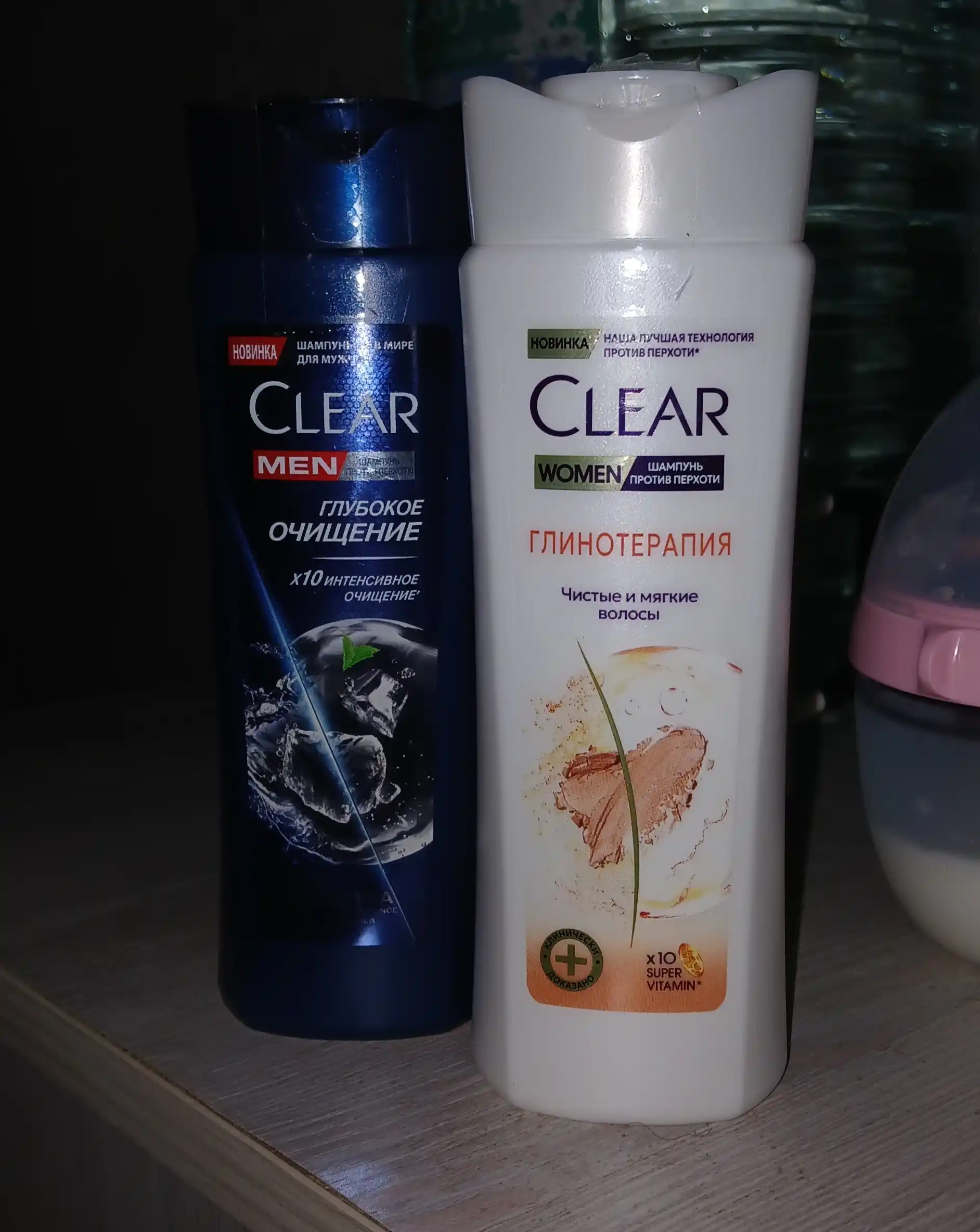 Шампунь для волос CLEAR MEN против перхоти, ГЛУБОКОЕ ОЧИЩЕНИЕ С УГЛЕМ,180 мл