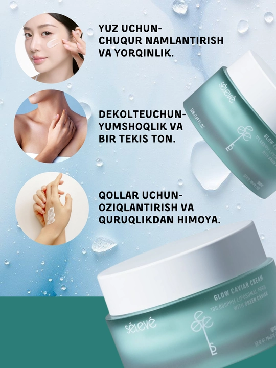 Glow Caviar Creme Selève PDRN - oziqlantiruvchi yuz kremi - 
