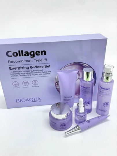 Gialuron kislotali, terini yoshartirish uchun BIOAQUA kosmetik sovg‘a to‘plami