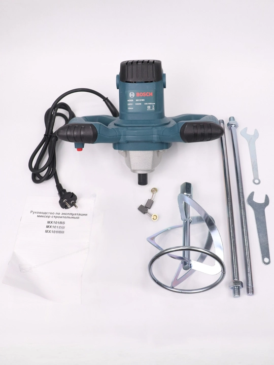Elektr qurilish mikseri 1600W, 16 mm patron, qurilish aralashmalari uchun