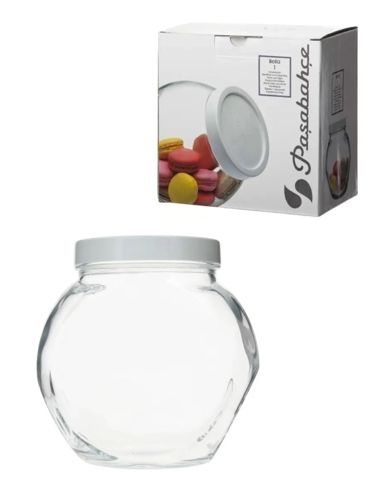 Shisha banka Pasabahce Bella 1700 ml qopqoqli oziq-ovqat saqlash uchun