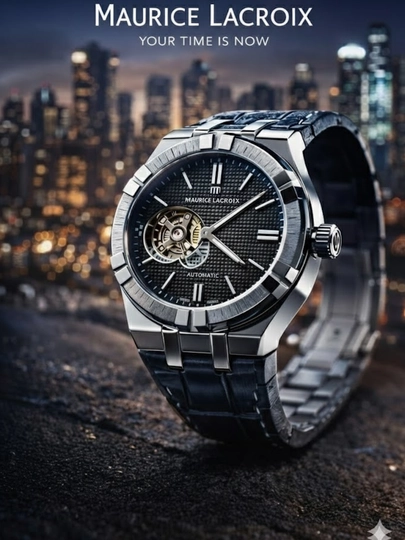 Мужские наручные часы Maurice Lacroix Automatic — IWATCHE-260W388-ЧЕРН