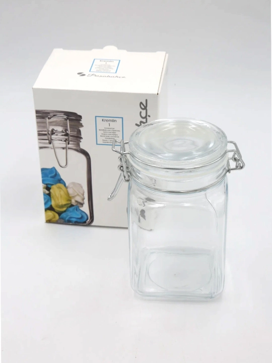 Pasabahce Kremlin 1000 ml shisha saqlash bankasi, qopqoqli banka