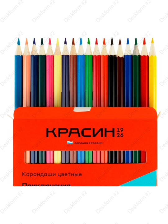 Rangli qalamlar Krasin "Priklyucheniya," KR-180200, 18 rangli