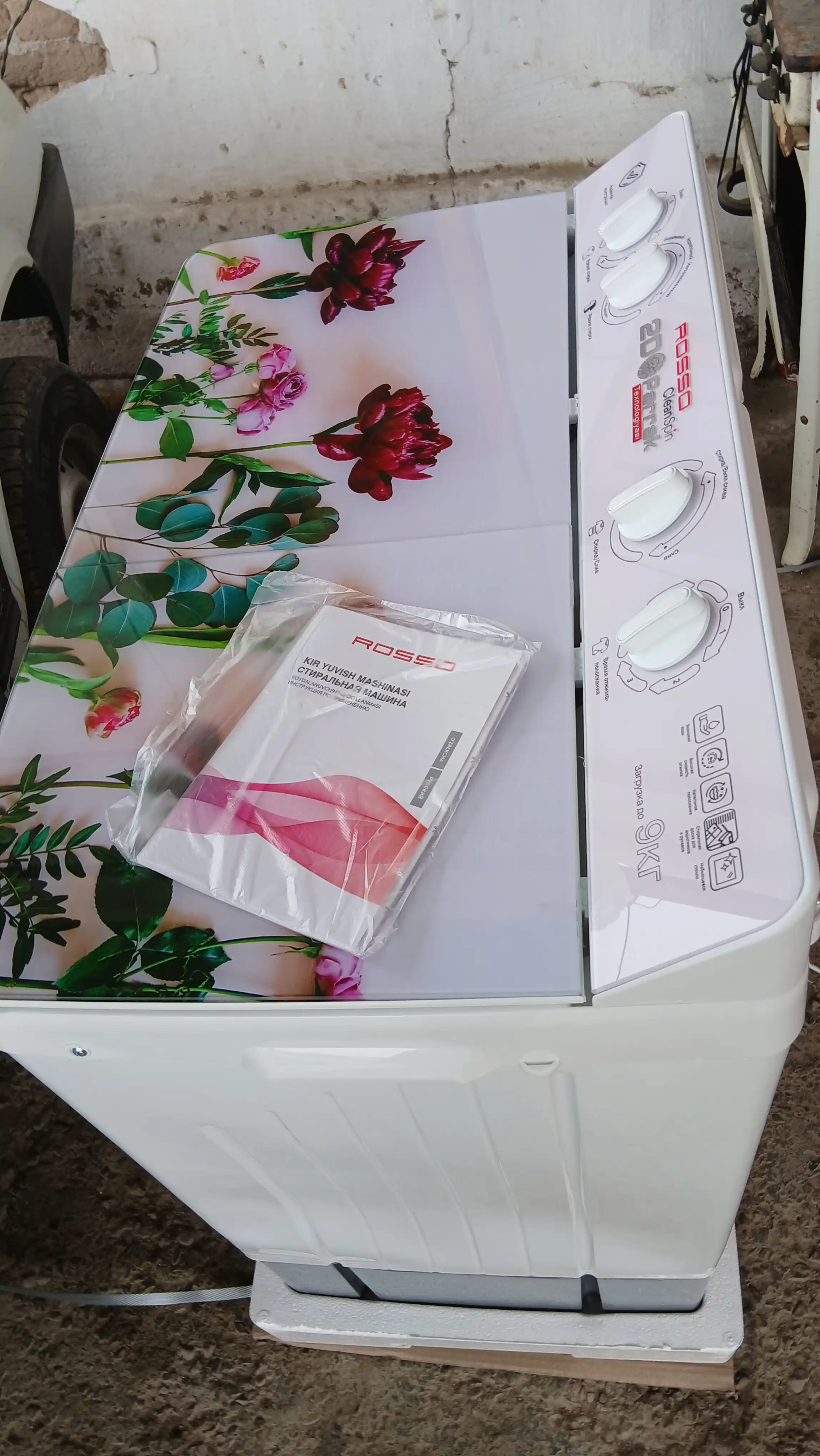 Стиральная машинка Rosso R90WM, полуавтоматическая, 9 кг