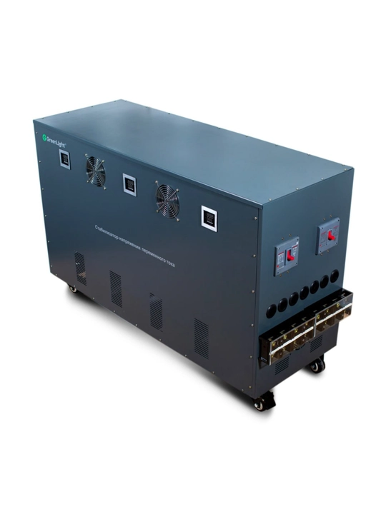 GreenLight 120 kVA uch fazali servo-privodli kuchlanish stabilizatori, 380 V, polga