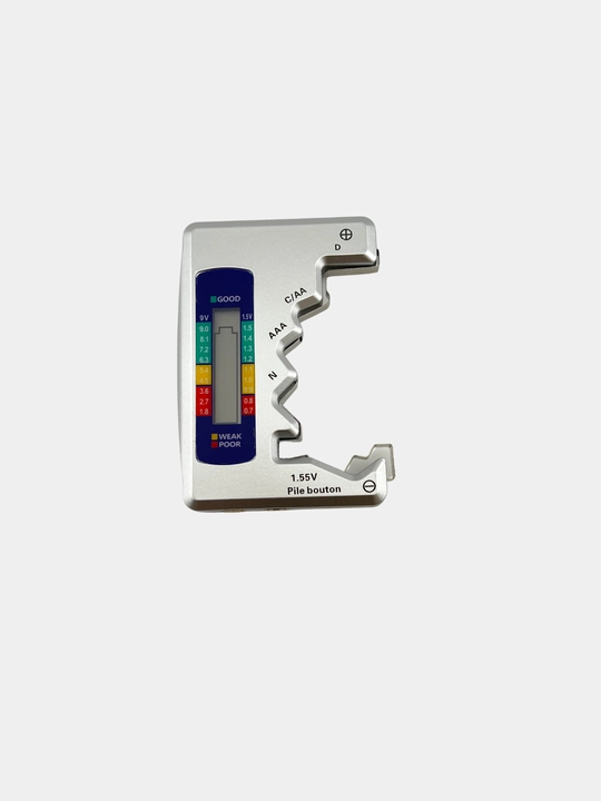 AAA/AA/C/D/N va 9V (Krona) uchun Universal Battery Tester universal batareya sinagichi